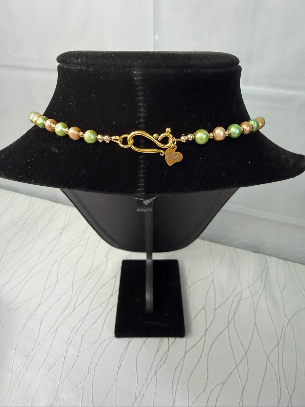 FROG Lampwork Glass, Freshwater Pearls & Crystal Necklace, Earrings & Bracelet - Picture 10 of 10